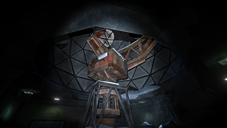 In-game shot of inside the Radome